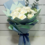 20 White Roses Bouquet