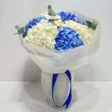Blue and White Hydrangea Bouquet