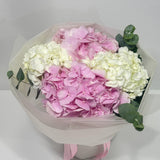 Pink and White Hydrangea Bouquet
