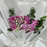 7 Purple Roses Bouquet