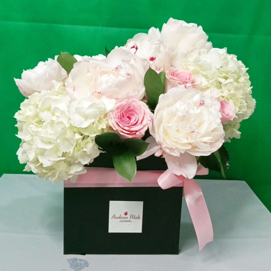 Peonies Hydrangea Arrangement