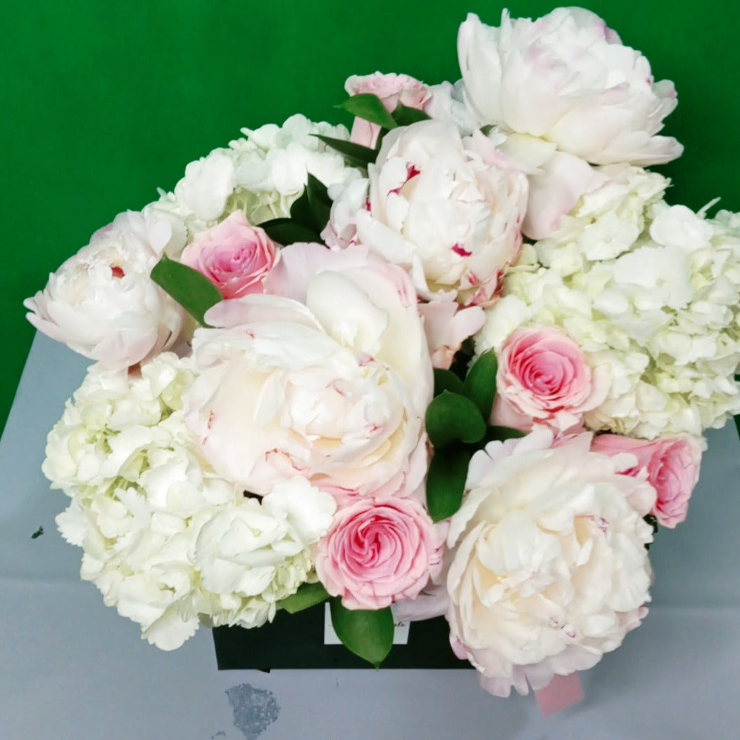 Peonies Hydrangea Arrangement