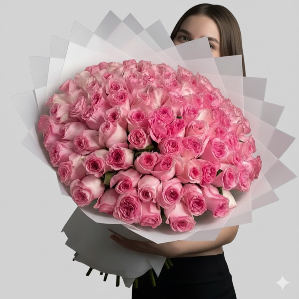 101 Pink Rose Bouquet (Premium)