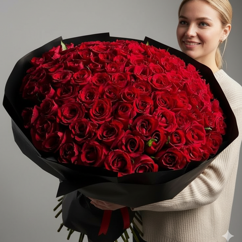 101 Red Rose Bouquet (Elegance)