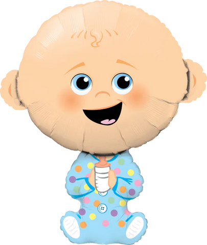 Giant Blue Baby Light Single Foil Balloon