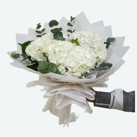White Hydrangea Bouquet