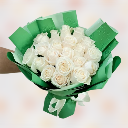 20 Cream Rose bouquet