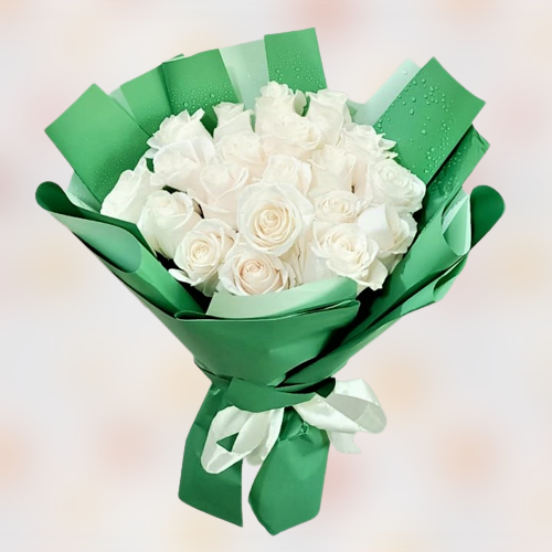 20 Cream Rose bouquet