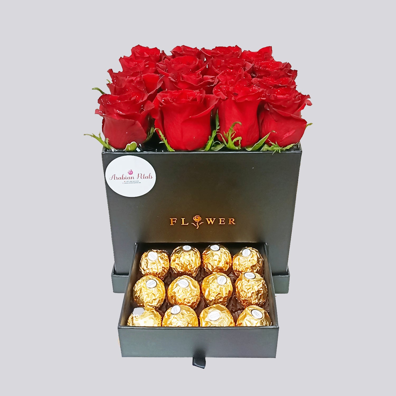 Red Roses N Ferrero Chocolate Box