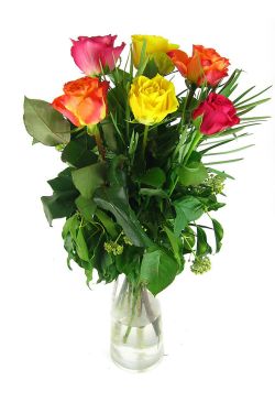 Mixed Roses with Vase - FWR - Arabian Petals (2079539593274)