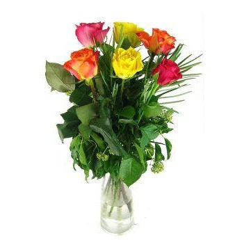 Mixed Roses with Vase - FWR - Arabian Petals (2079539593274)