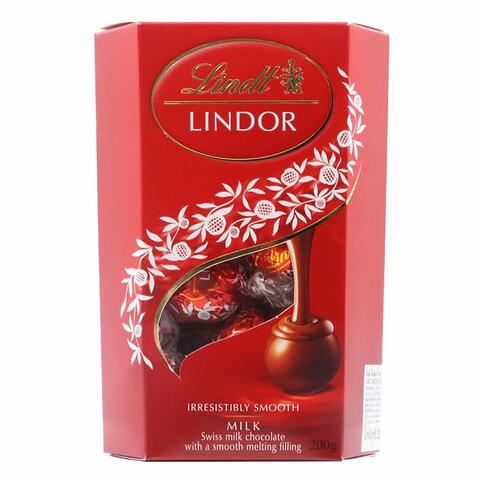 Lindt Lindor Swiss Smooth Filling Milk Chocolate 200g (6656147062948)