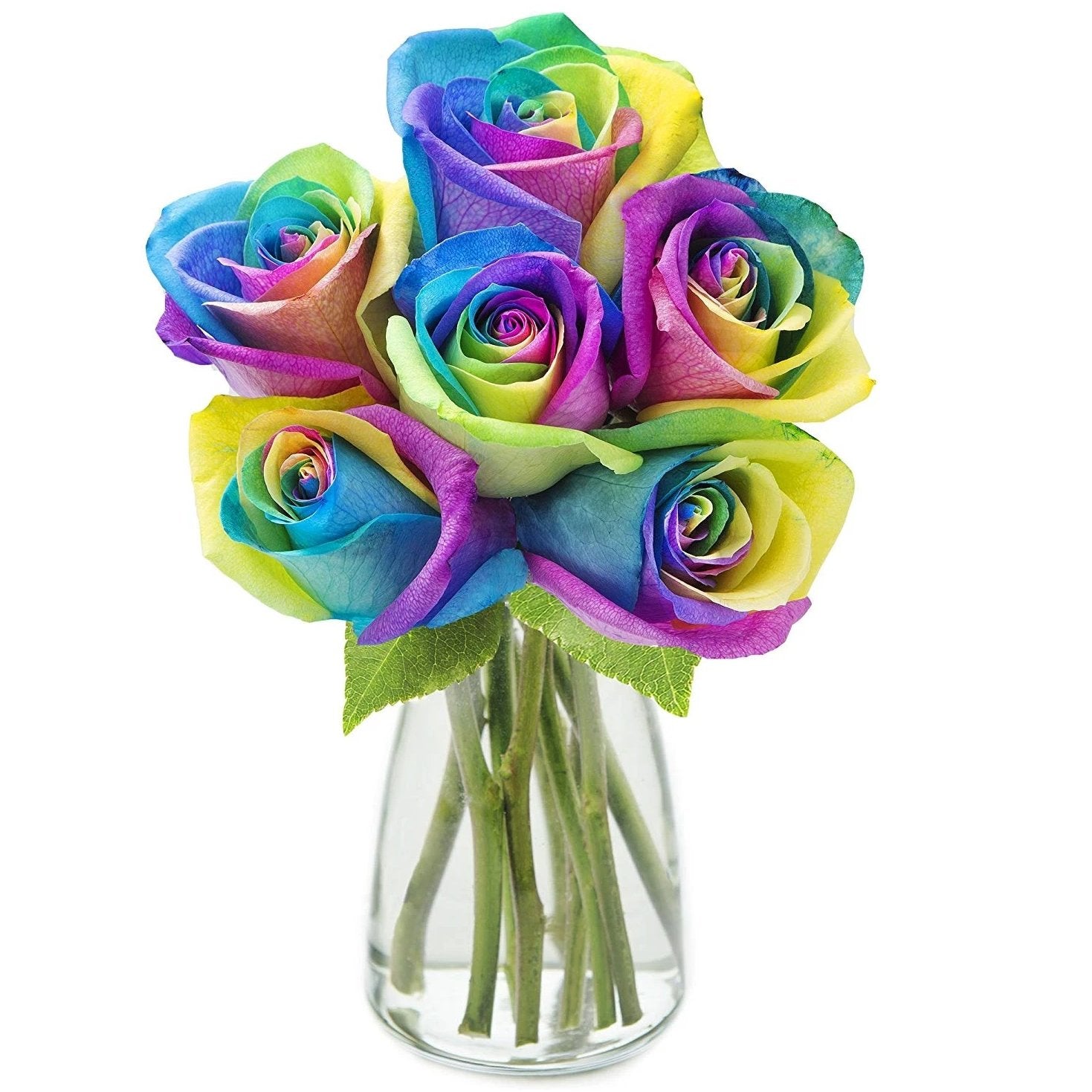Rainbow Rose Bouquet - Arabian Petals (4575057117229)