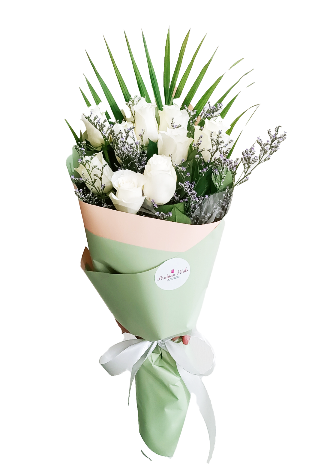 Elegant White Rose Arrangement