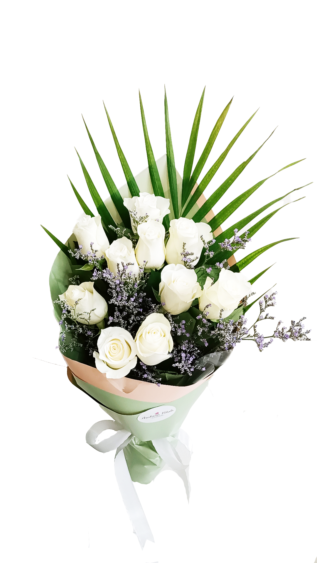 Elegant White Rose Arrangement