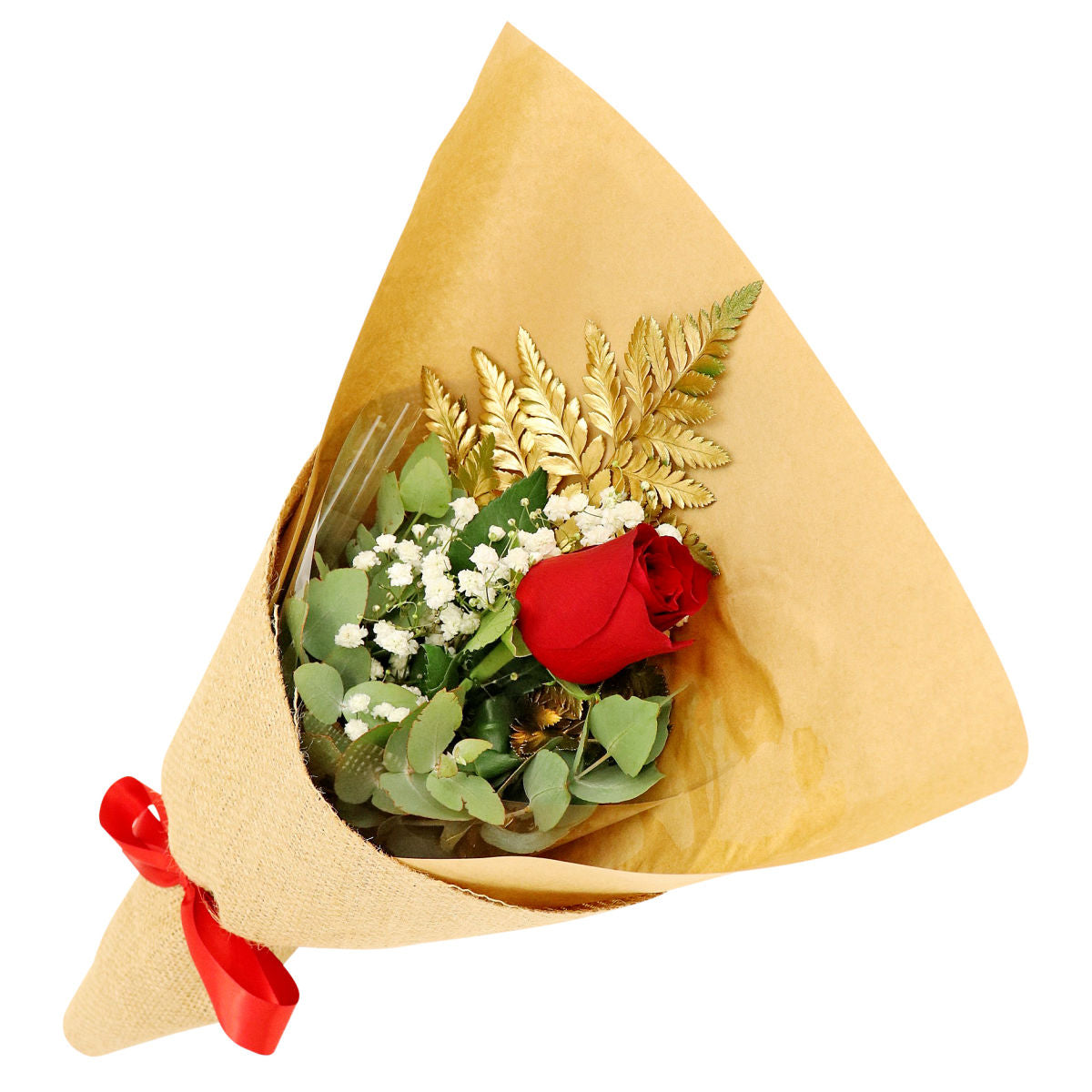 Gilded rose bouquet (5919409733796)