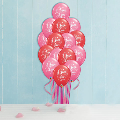 I Love You Hearts Script Bouquet (6831323185316)