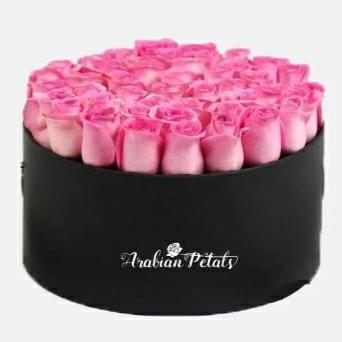 Pink Roses - Round Box - Arabian Petals (4570085654573)