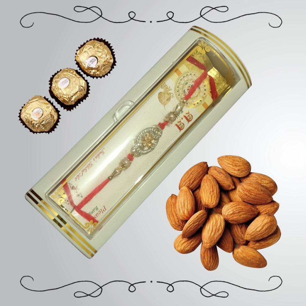 Rakhi with Chocolate and Almonds
