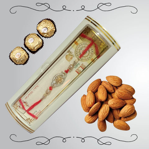 Rakhi with Chocolate and Almonds
