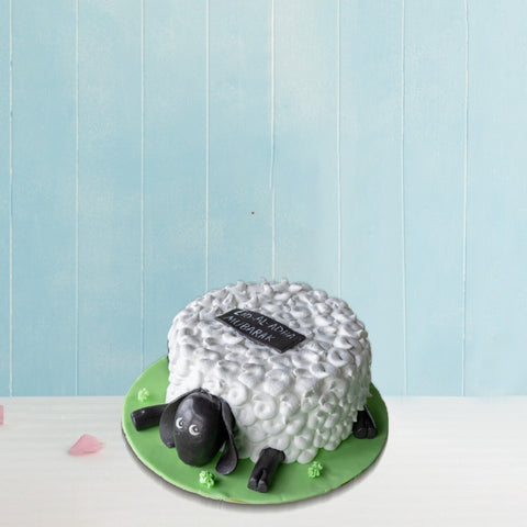 Sheep Theme Cake (6834573377700)
