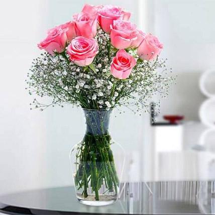 Glorious 12 Pink Roses - VD - Arabian Petals (1822113890362)