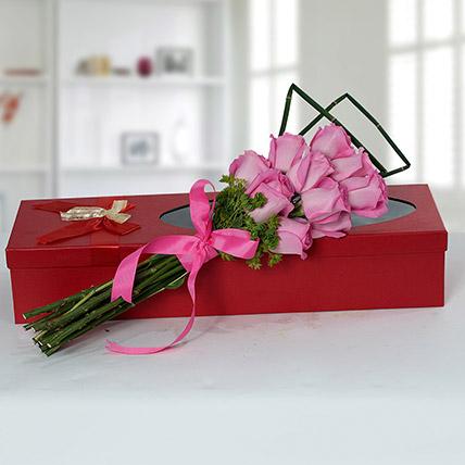 Mesmeric Pink Roses Bouquet - FWR - Arabian Petals (1815687921722)