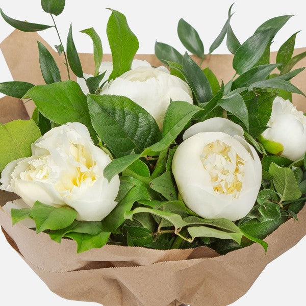 White Peony Bouquet (6681173360804)