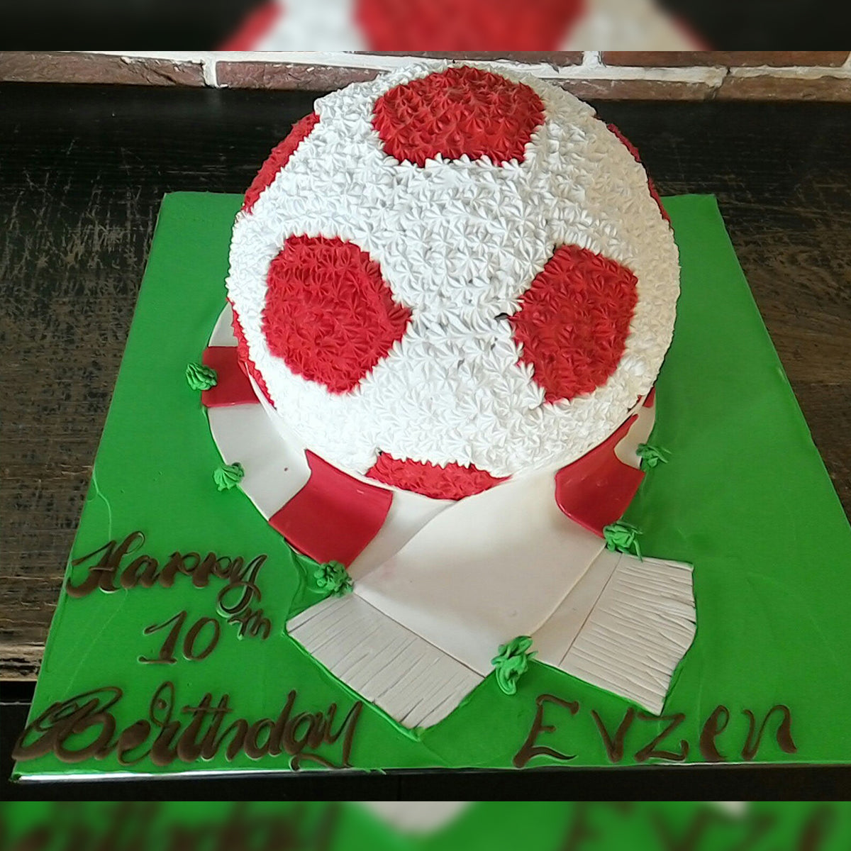 Red Football Cake - CWD - Arabian Petals (2222127382586)