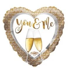 You & Me Heart Shape Balloon - Arabian Petals (4545153204269)
