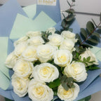 20 White Roses Bouquet