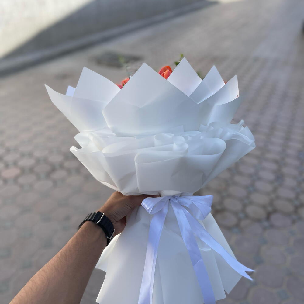 35 Orange Tulips Bouquet