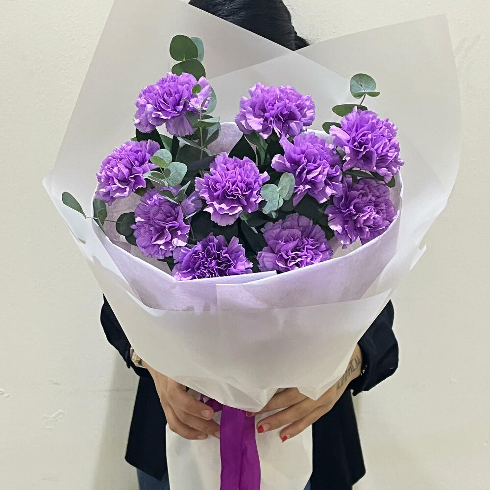 Purple Carnation Bouquet