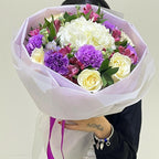 Purple Carnation Rose Bouquet
