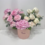 White and Pink Ohara Rose Arrangement