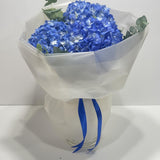 3 Blue Hydrangea Bouquet