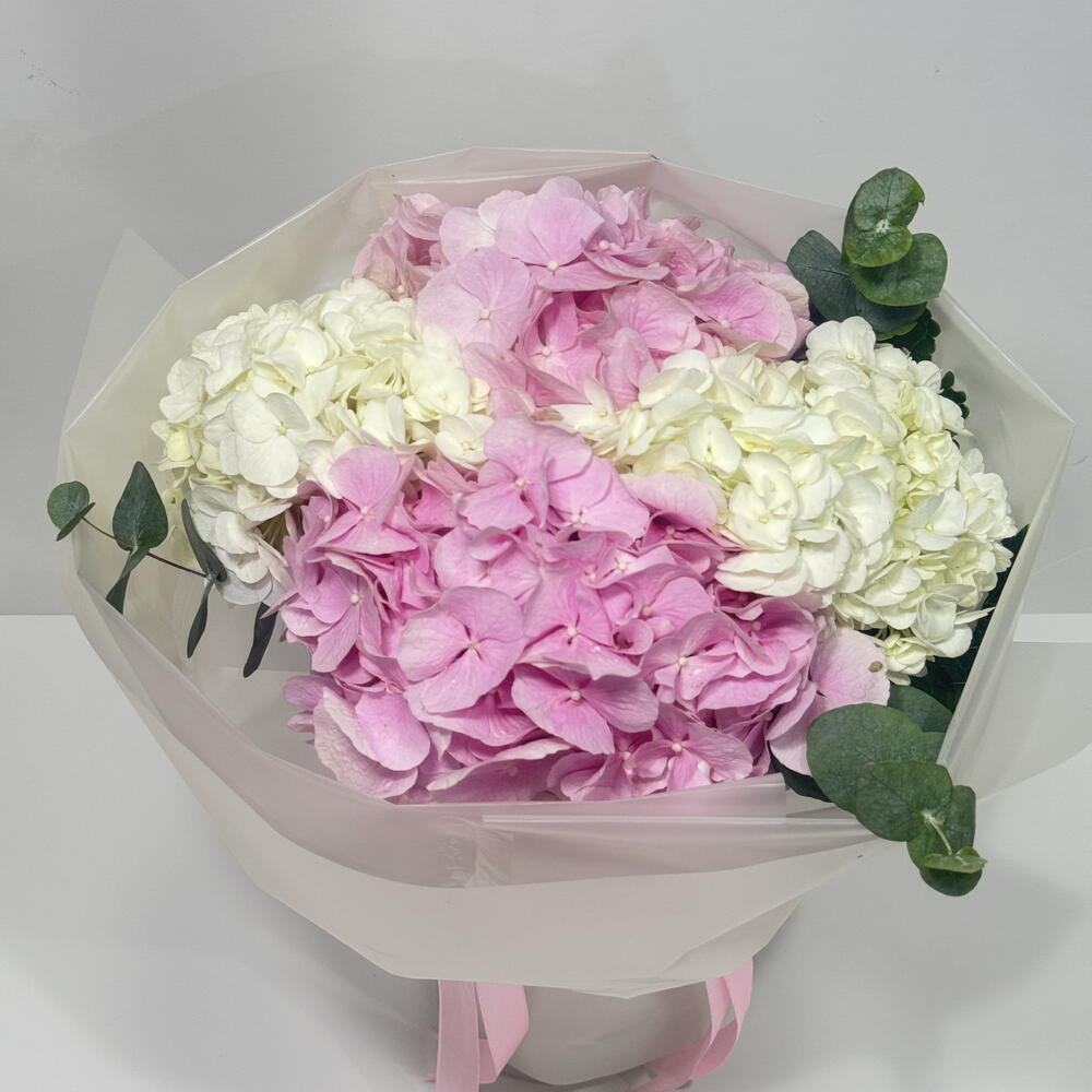 Pink and White Hydrangea Bouquet