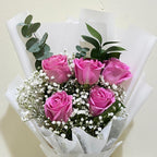 5 Pink Roses Bouquet