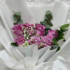 7 Purple Roses Bouquet