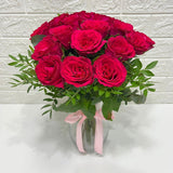 Dark Pink Rose Vase