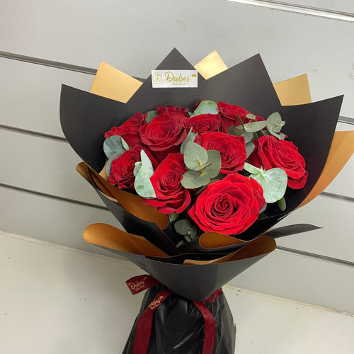 10 Red Roses Bouquet