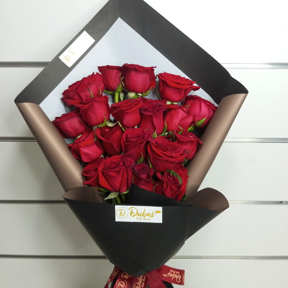 15 Red Roses Bouquet