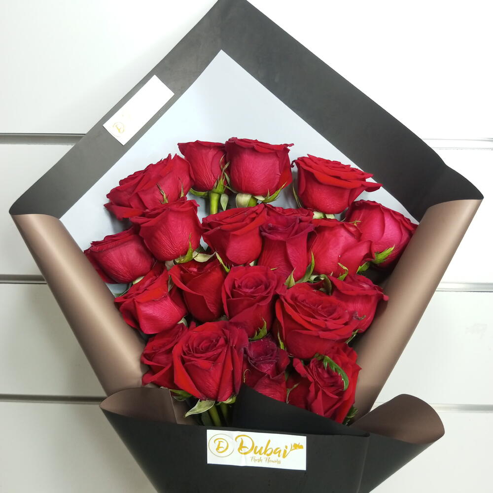 15 Red Roses Bouquet