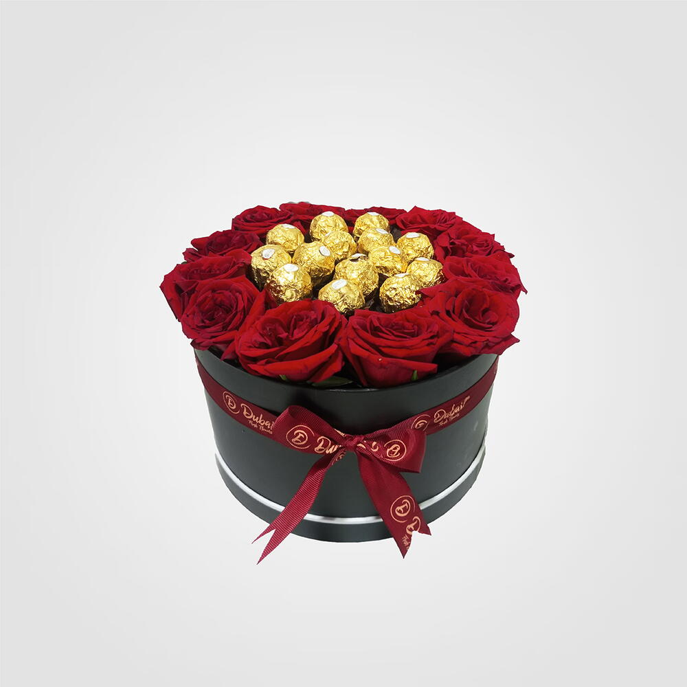 Red Roses N Chocolate Box