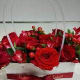 Red Roses Gift Bag Arrangement