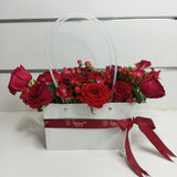 Red Roses Gift Bag Arrangement