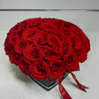 49 Permium Red Rose Heart Box
