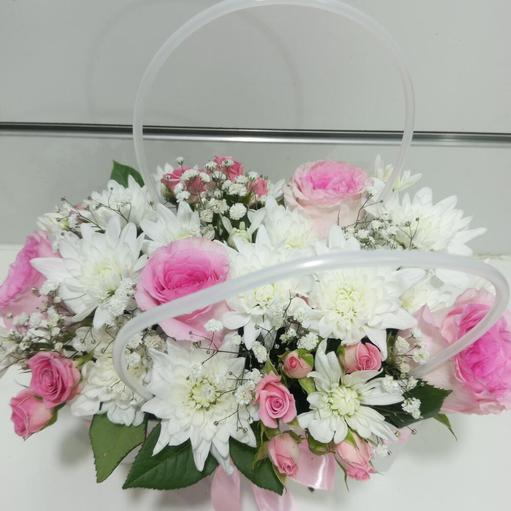 Mix Flower Gift Bag Arrangement