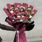 Purple White Arrangement