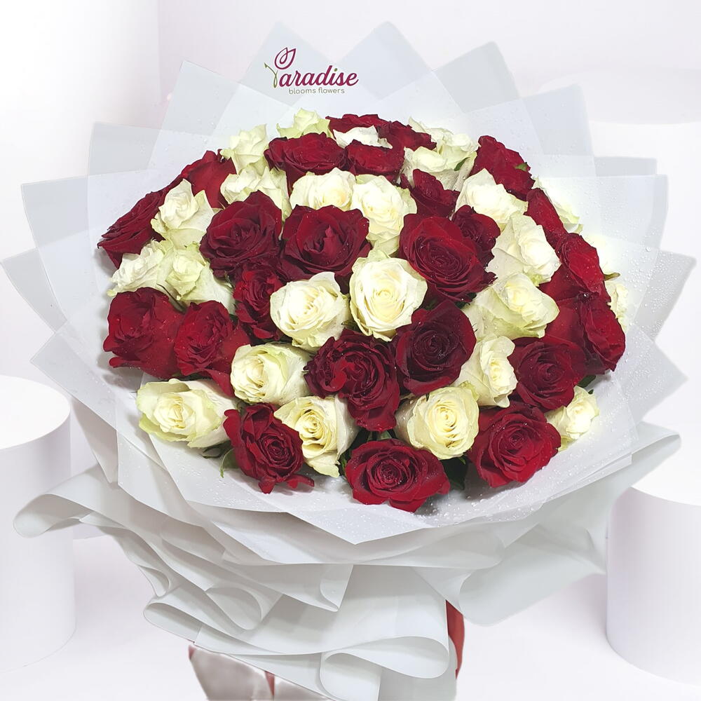 51 Mix Roses Bouquet
